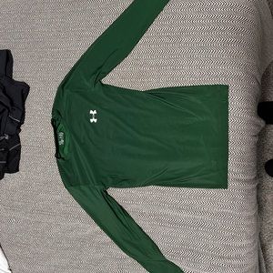 Under Armour Green Heatgear Fitted Long Sleeve